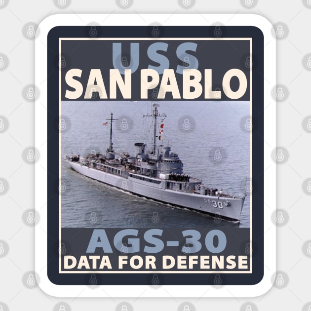 USS SAN PABLO - BLOCK Sticker by CuteCoCustom